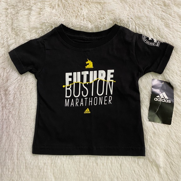 Adidas Kid’s Future Boston Marathoner Short Sleeve Tee Size 6 Months